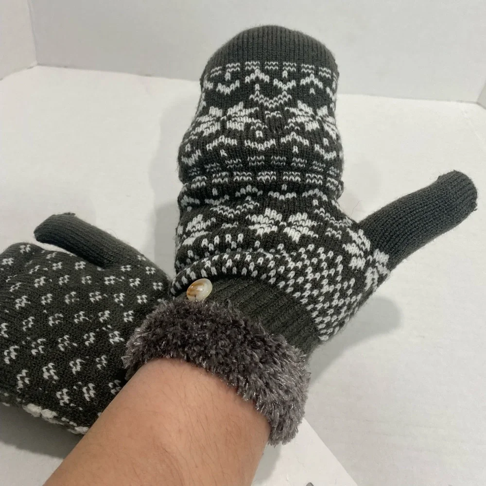 NWT Sonoma warm  Mittens gloves one size fit all -1
